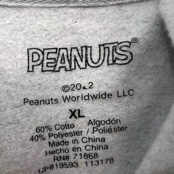 Peanuts Gray Zipup Jacket with Snoopy Design - Picture 4 of 4
